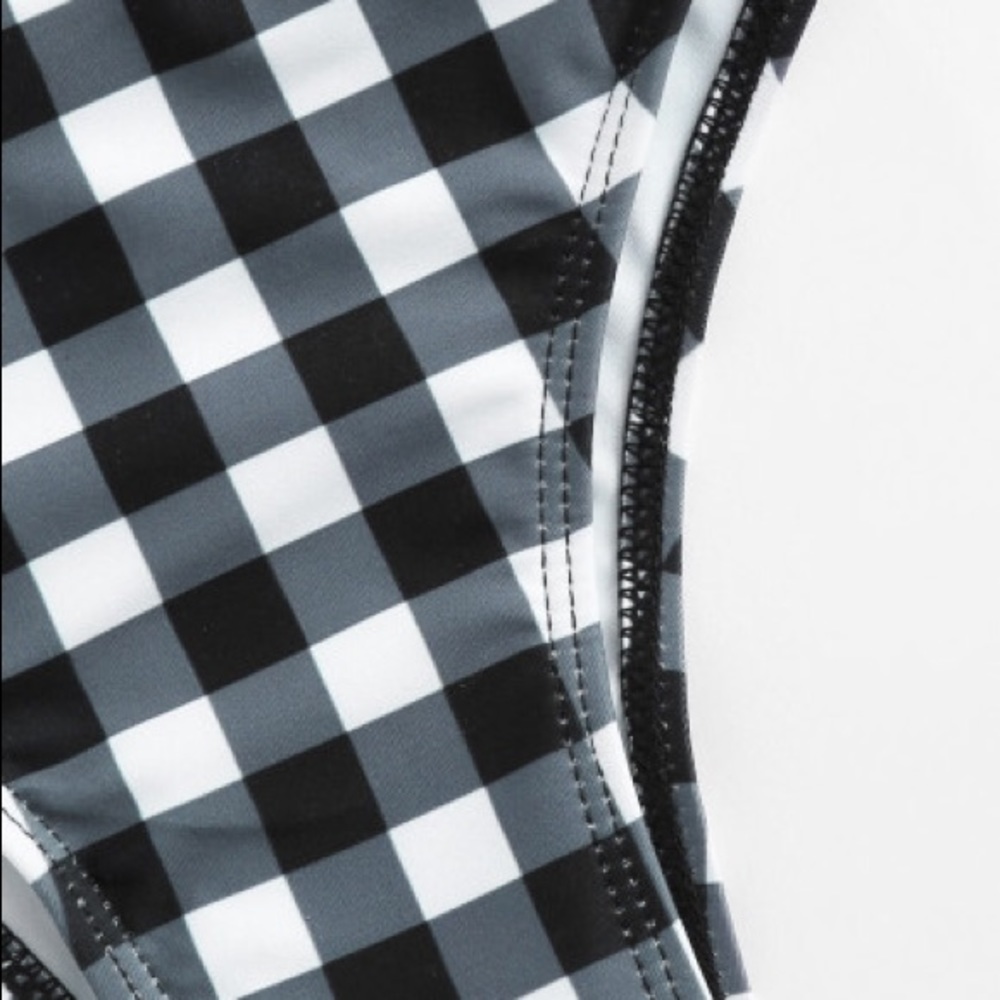 New! Gingham Knot Swimsuit Set - Picture 4 of 6